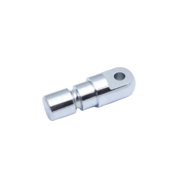 End fitting with keyhole