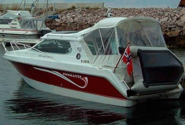 Boat cover-stern cover for Finnmaster 7050 sportfamily