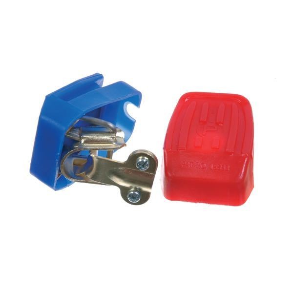 Batteripolsko med plastskydd