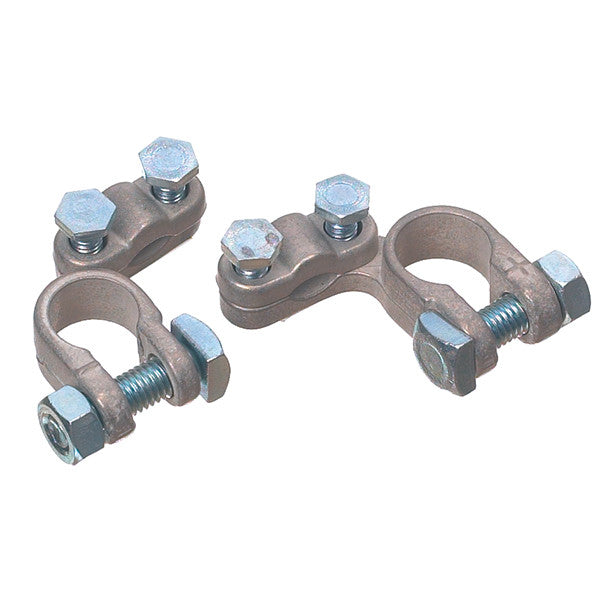 Batteripolskor med 1 plus och 1 minus pol