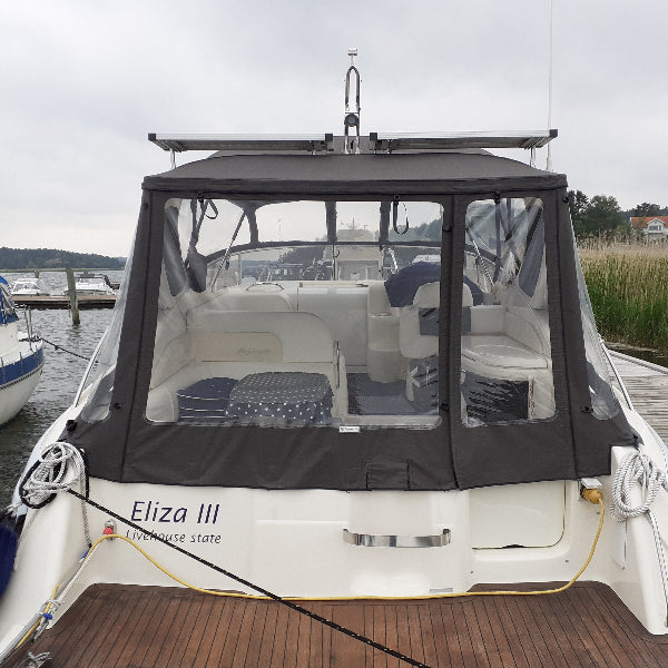 Cranchi 23 Zaffiro akterkapell tillverkat av Seaside Marin