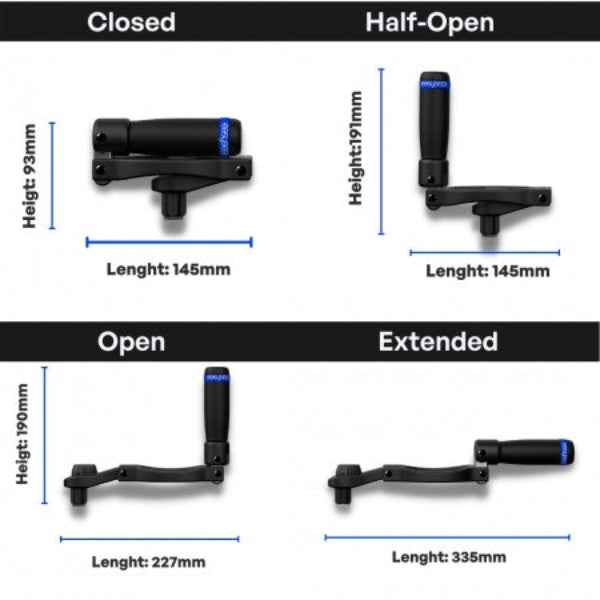 Easysea winch handle Flipper dimensions