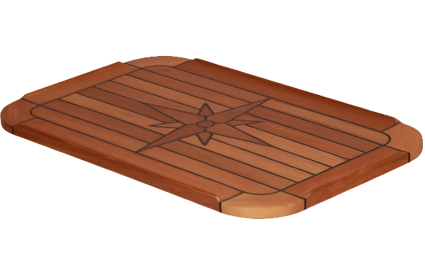 Eurodesign Bordsskiva Teak Softsquare