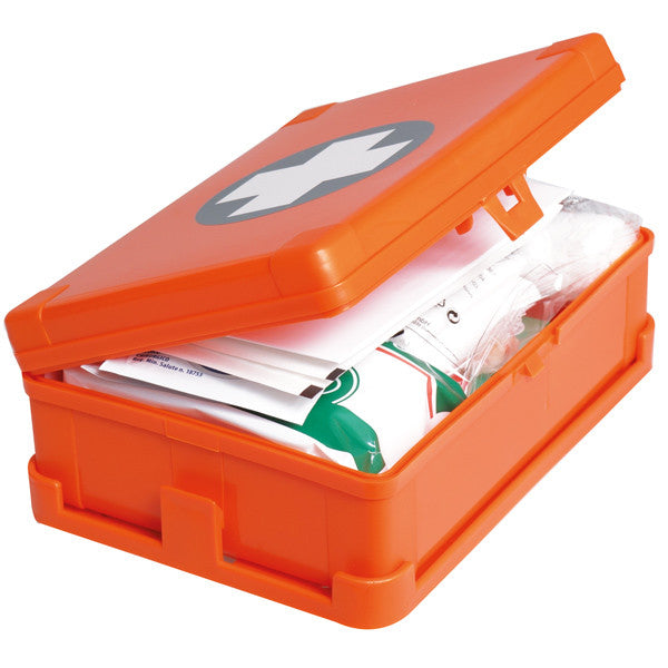 Första hjälpen sats i låda