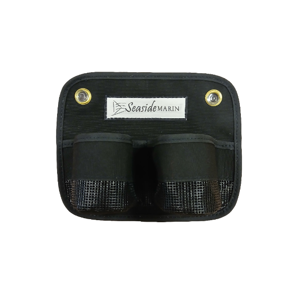 Seaside Marin cup holder in black canvas