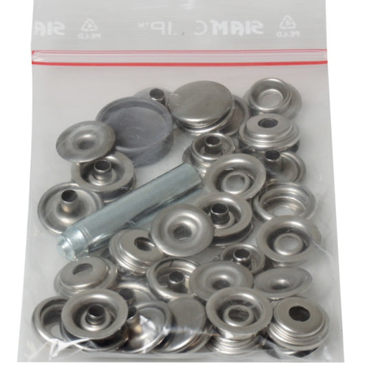 Push buttons with tool - nickel plated
