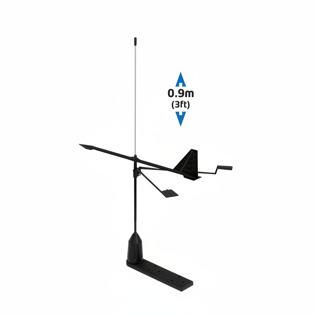 Shakespeare Hawk VHF antenn med vindindikator