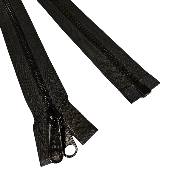 YKK delbar dragkedja svart