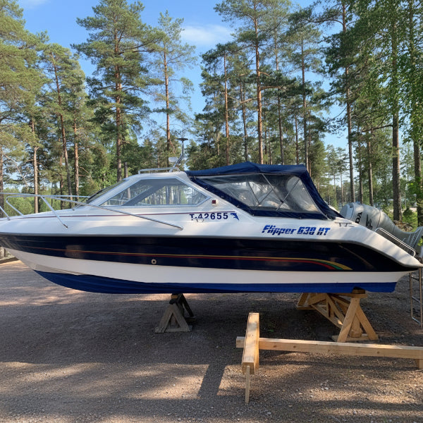 Boat cover-stern cover for Flipper 630 ht