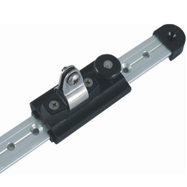 Aluminiumsglidskena för däcksbeslag