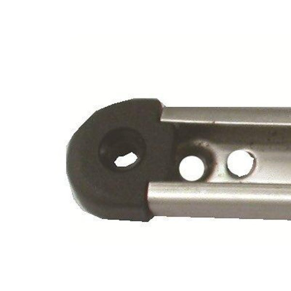 Ändstopp rostfri skena