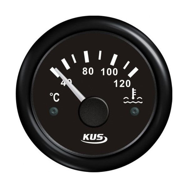 Svart kylvattentemperaturmätare till båt