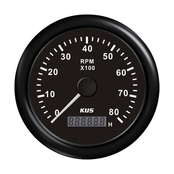 Svart varvräknare bensin alt diesel till båt