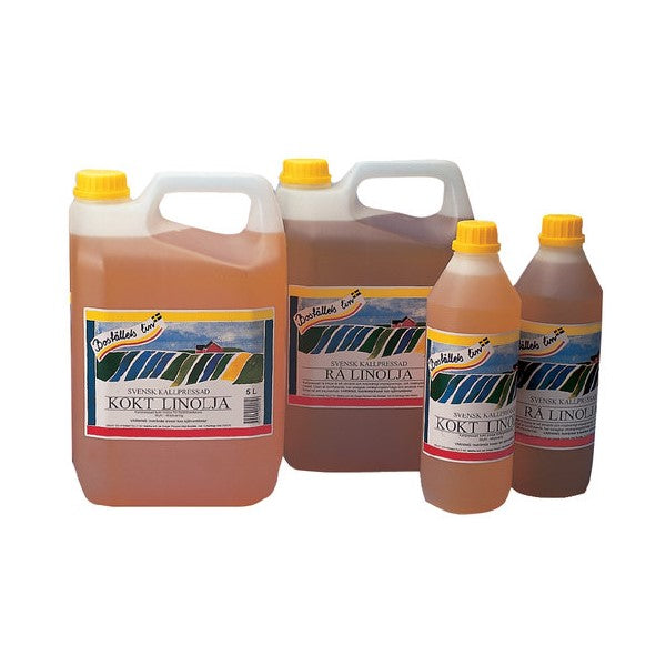 Kokt och rå linolja