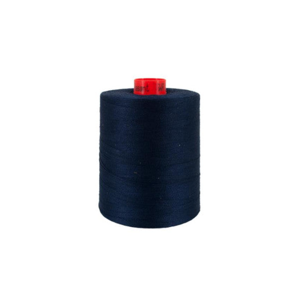 dark blue sewing thread spool