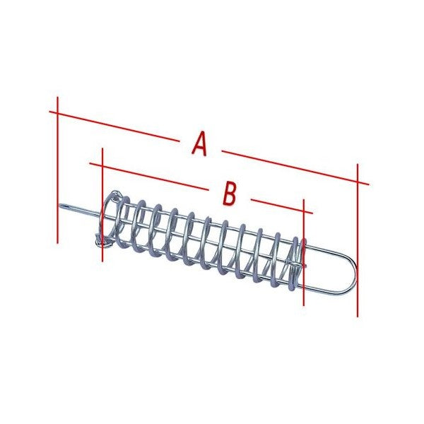 Förtöjningsfjäder med mått