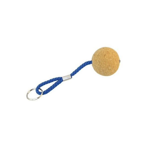 round floating cork keychain