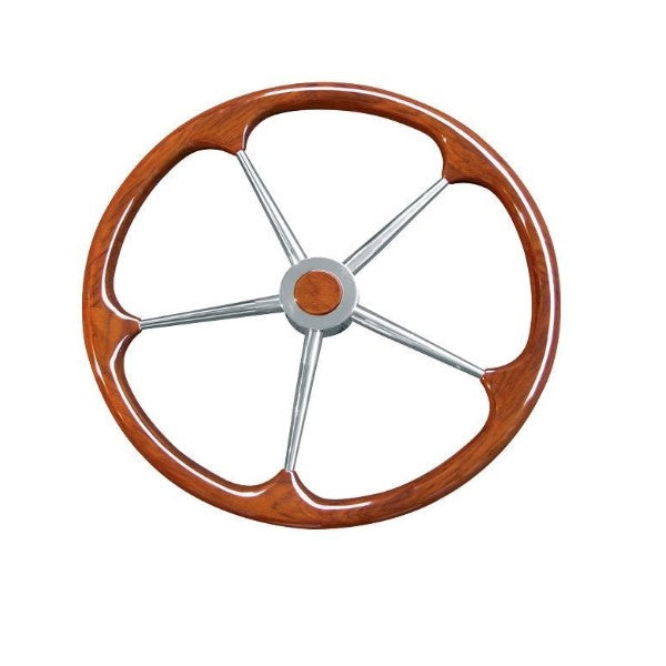 Stålratt med teakring