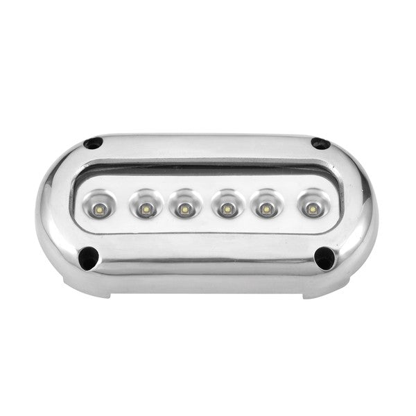 Undervattensbelysning utanpåliggande 14,2 W 10-30 V 6 LED vit
