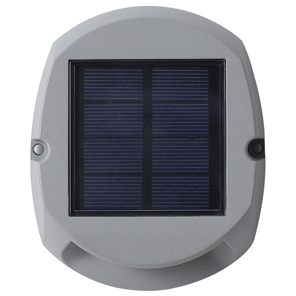 Brygg/vägglampa aluminium med solceller