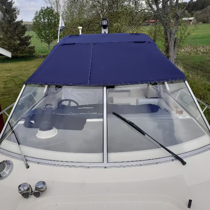 Aft canopy and softtop for Fjord 900 Dolphin manufactured by Seaside Marin