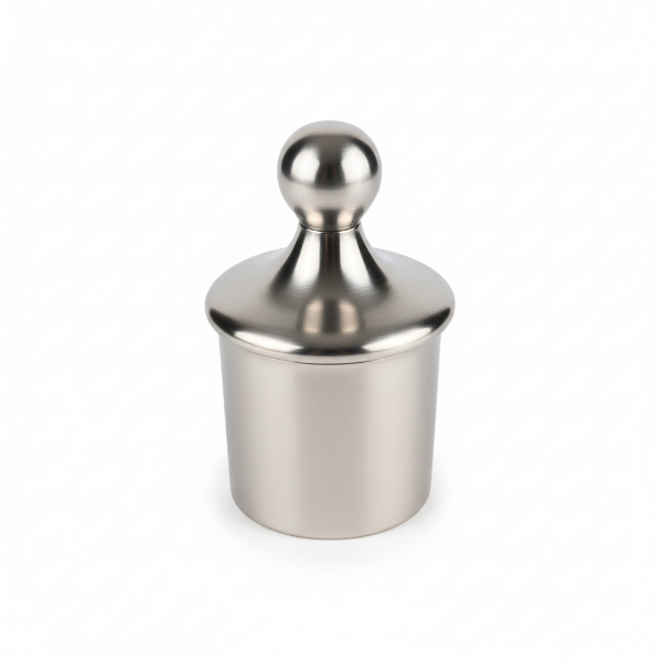 Ändbeslag kula i rostfritt till trappräcke