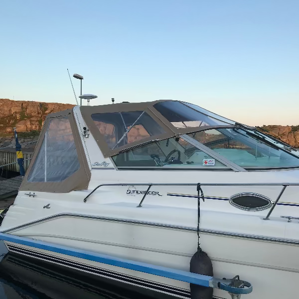 Ljusbrunt  båtkapell till Sea Ray 290 SD