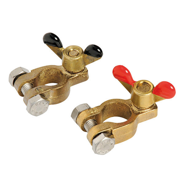 Batteripolskor med vingmutter