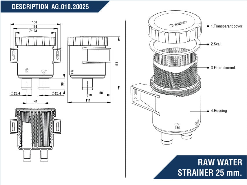 sjovattenfilter 90l min