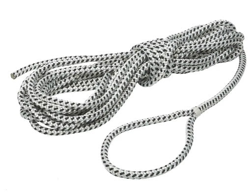 Dockline med splitsad öga Vit/Svart