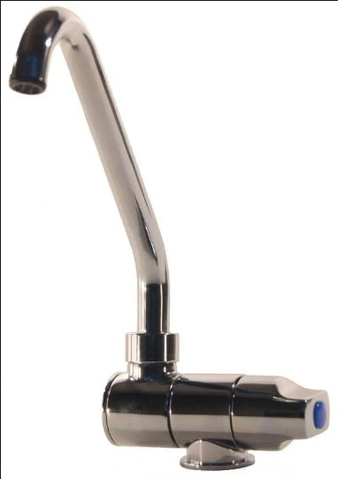 Enkelkran fällbar och vridbar pip