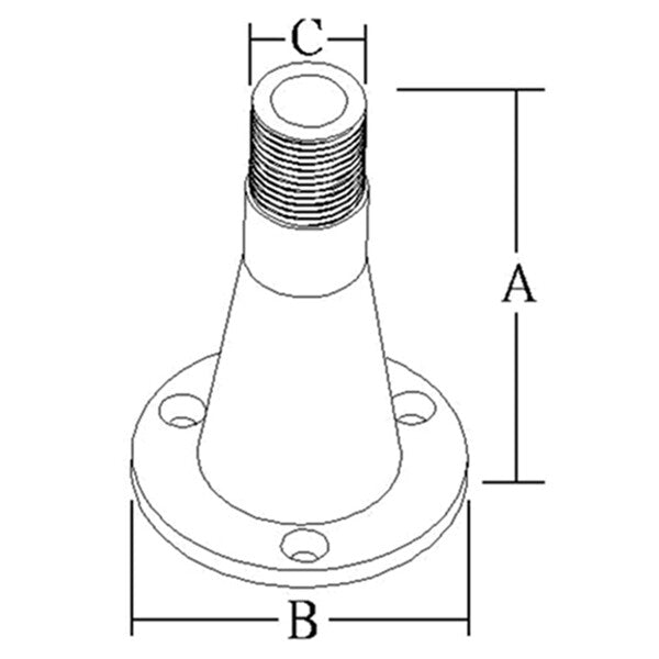 Glomex V9175 antennefeste fast for dekkmontering, nylon