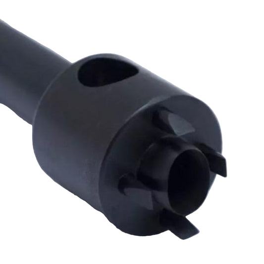 Hålpipa för öljett med nabbar