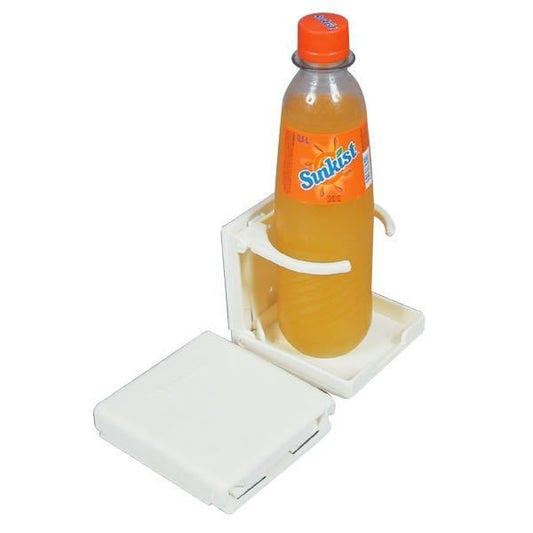 Foldable holder for bottles and cups, white