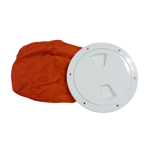 Inspektionslucka med tyg påse