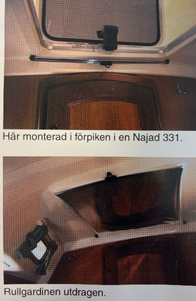 Rullgardin i en Najad 331