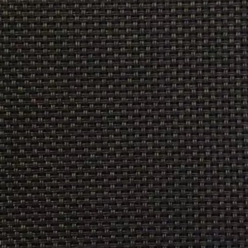 En svart screenväv för bra solskydd.