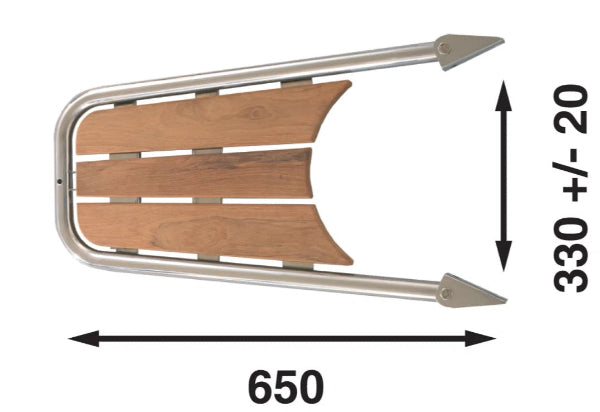 Båtsystem segelbåtspeke i Teak