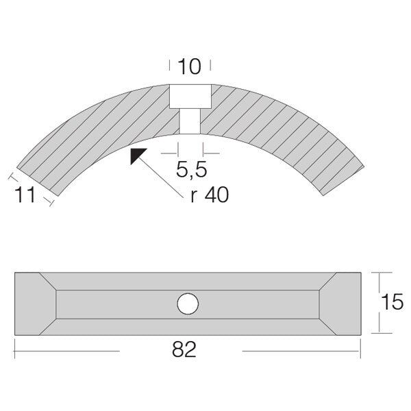 Anod Penta folding propeller