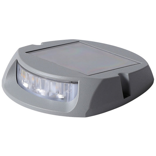 Brygg/vägglampa aluminium med solceller