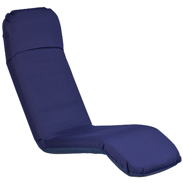 Comfort seat - extra large plus med högre vikbar nacke och vikbar sits vid knäna. Färg: marinblå