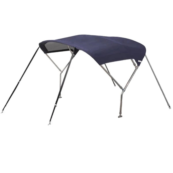 Bimini top 3 rostfria bågar blå