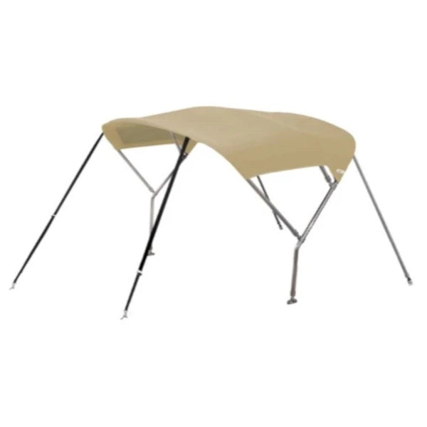 Bimini top 3 rostfria bågar sand