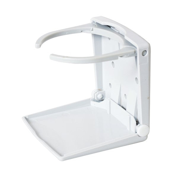 Hopfällbar mugg-flaskhallare i ljusgrå plast