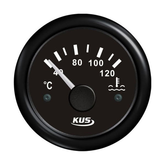 Svart kylvattentemperaturmätare till båt