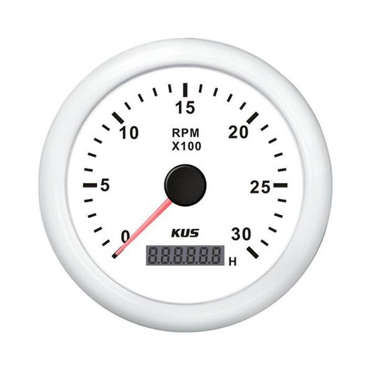 Vit varvräknare diesel 0-3000 rpm till båt