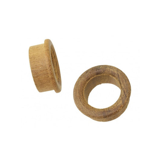 Teakbeslag för hål i båtluckor