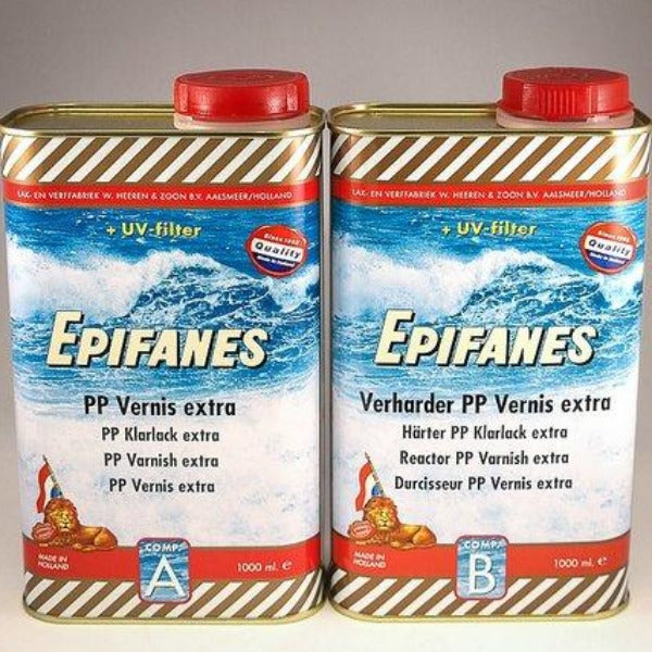 Epifanes PP Varnish Extra, tvåkomponent klarlack