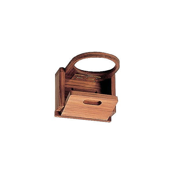 Hopfällbar flaskhållare i trä