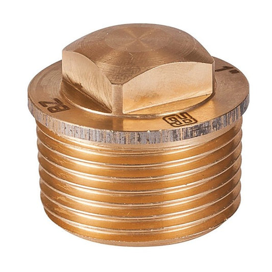 Guidi plugg utvändig gänga brons